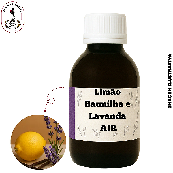 Essência Air Limão, Baunilha e Lavanda (100ml)