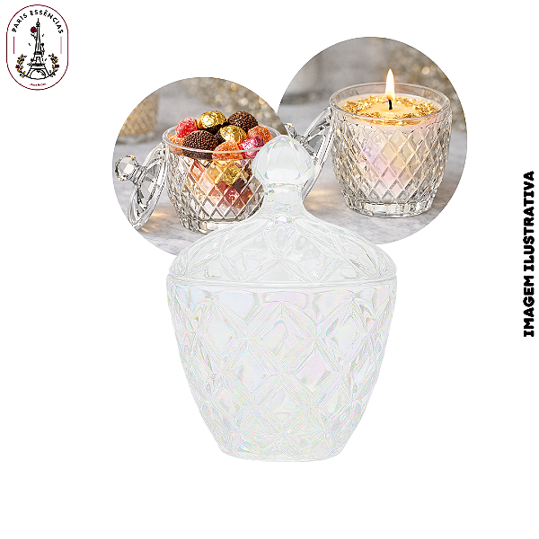 Potiche de Vidro Luxe Furta Cor - 150ml