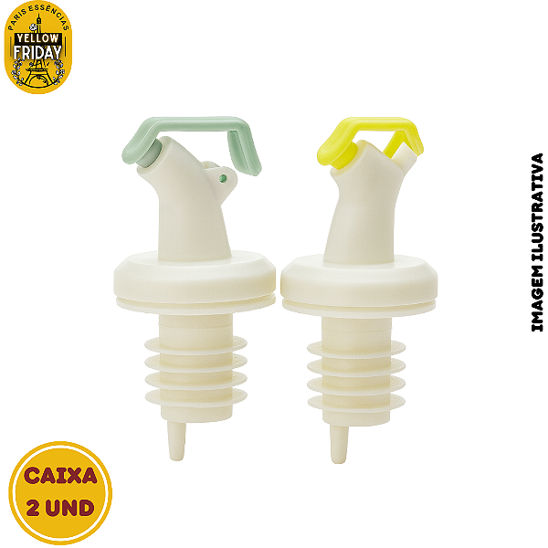 Caixa C/2 Bico Dosador de Azeite | Promoção Yellow Friday