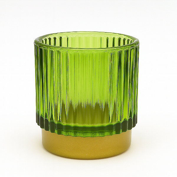 Porta Vela de Vidro Decor 150ml Verde
