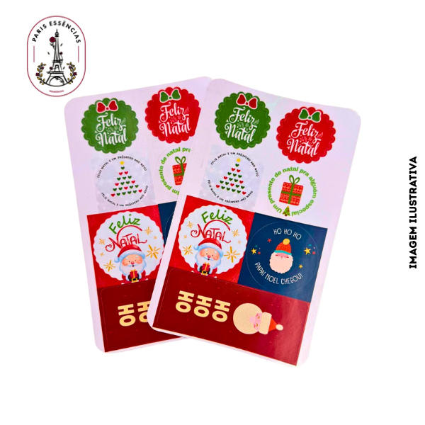 Cartela de Adesivo Natalino mod.2