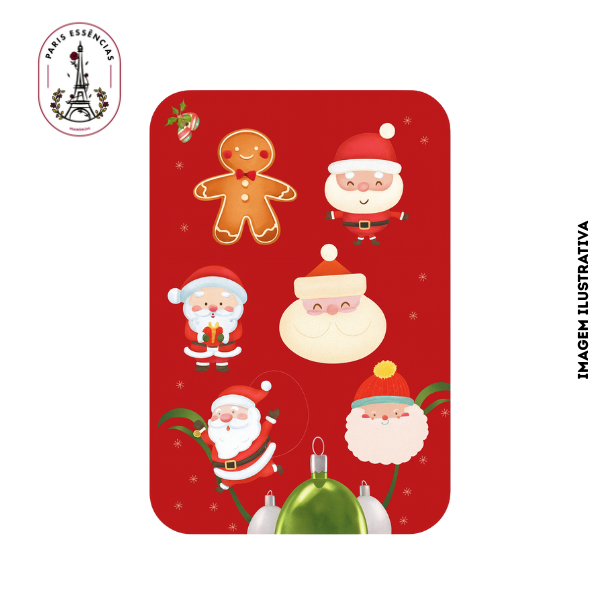 Cartela de Adesivo Natalino mod.3