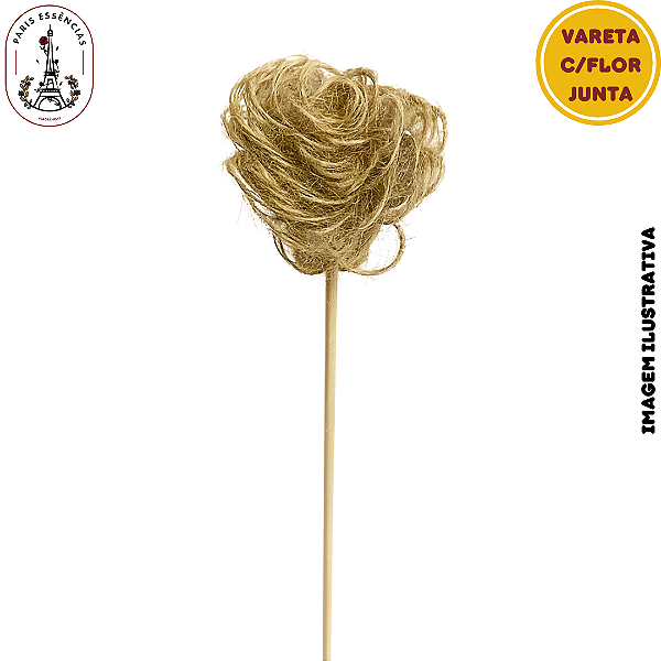 Vareta Decorativa Flor Junta - 25cm (Unidade)