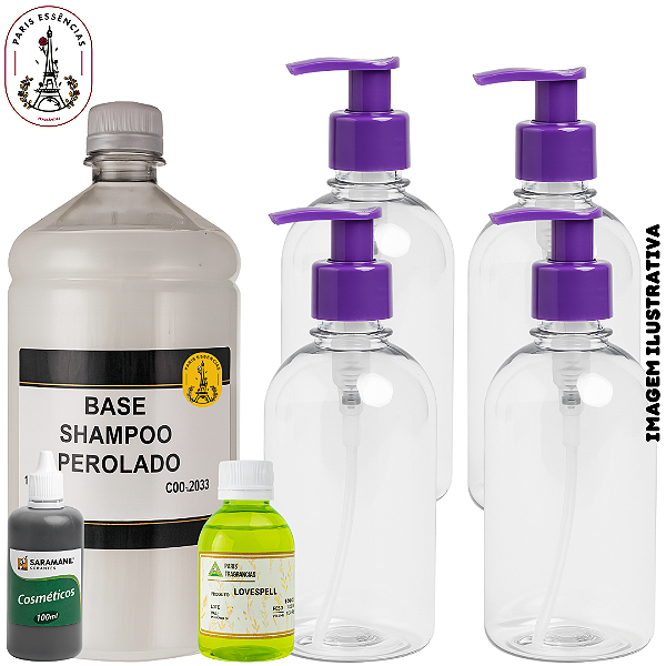 Kit Shampoo Perolado - 4 Frascos 250ml
