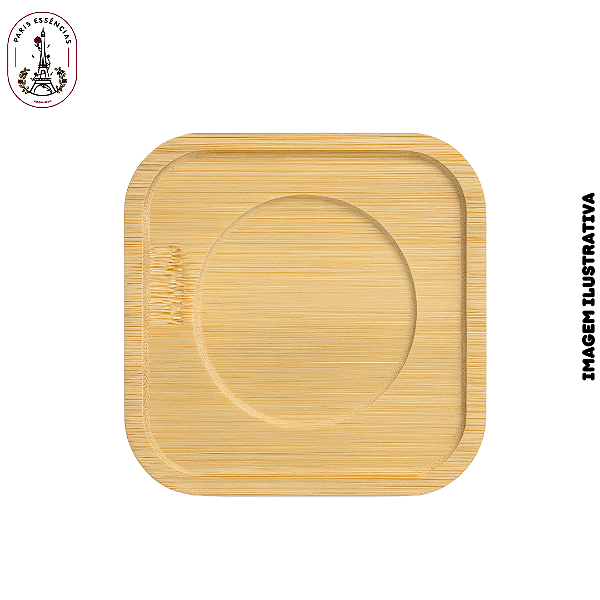 Descanso P/ Copo 10x10 Quadrado em Bambu - (UN)