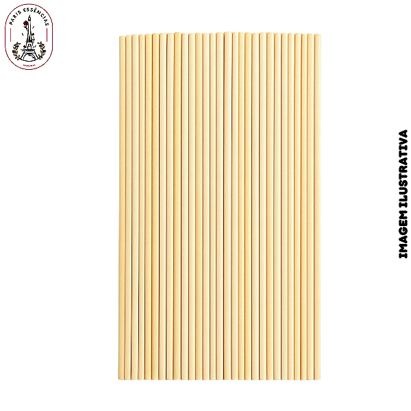 Pacote 50 Vareta de Fibra Bege - 20cm