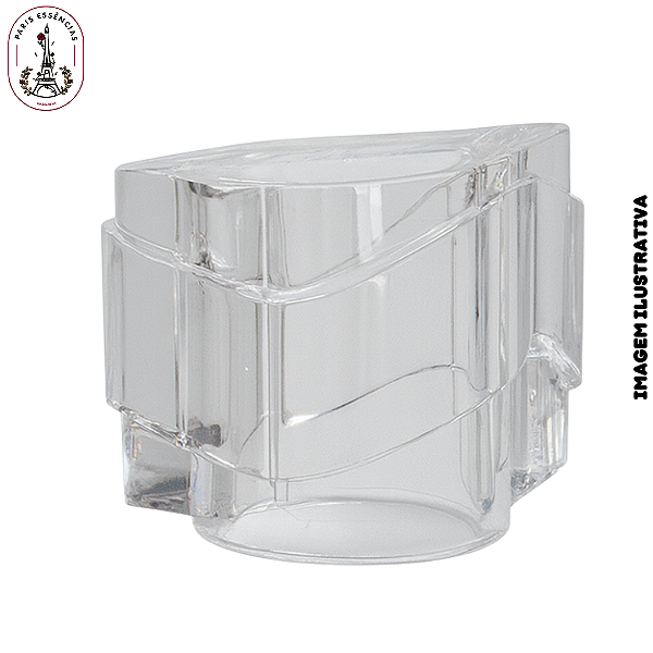 Sobretampa Cristal Cilíndrica c/Detalhes - RECRAVE B-15MM