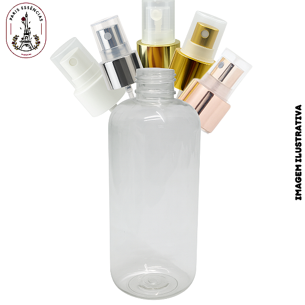 Frasco Pet Cilíndrico 250ml c/Spray - (UN)