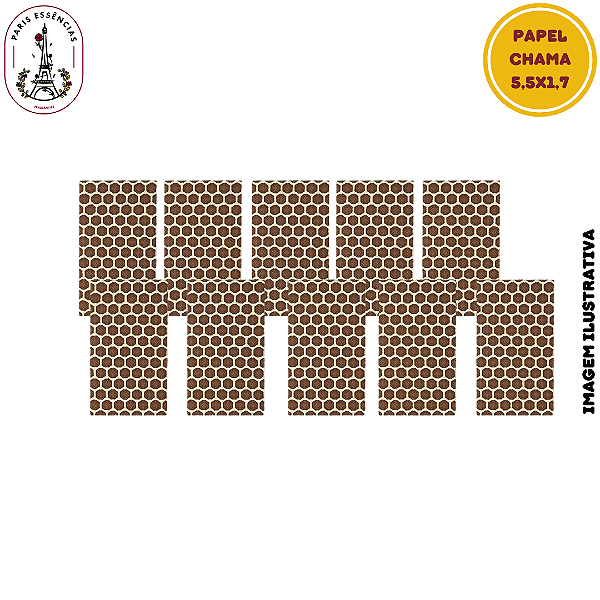 Papel Chama p/Fósforo M c/10 Peças - 5x3