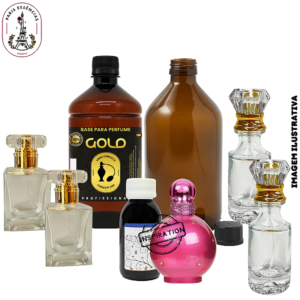 kit Iniciante Perfumaria Luxo - 4 Vidros