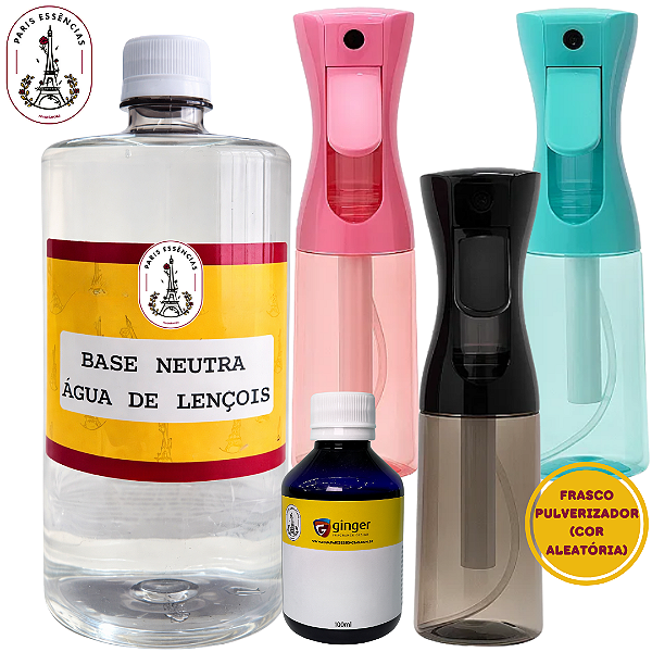 Kit Água de Lençóis Premium Ginger - 5 Pulverizador