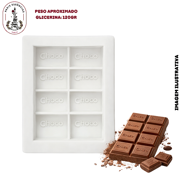 Molde De Silicone Barra Choco - 8 Cavidades