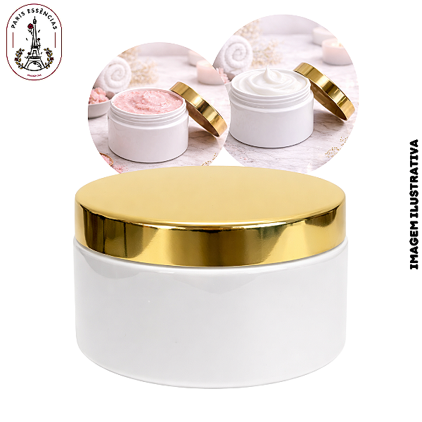 Pote Creme Tradition Branco C/Tampa Dourada - 300ml (UN)