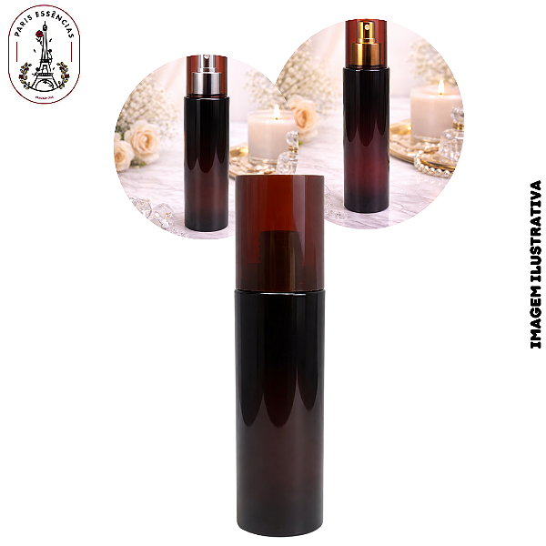 Frasco Pet 200ml Body Splash Âmbar Sem Spray - Rosca:24/410