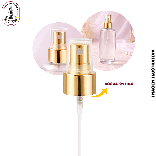 Válvula Spray Semi Luxo Dourada R.:24/410 - (UN)