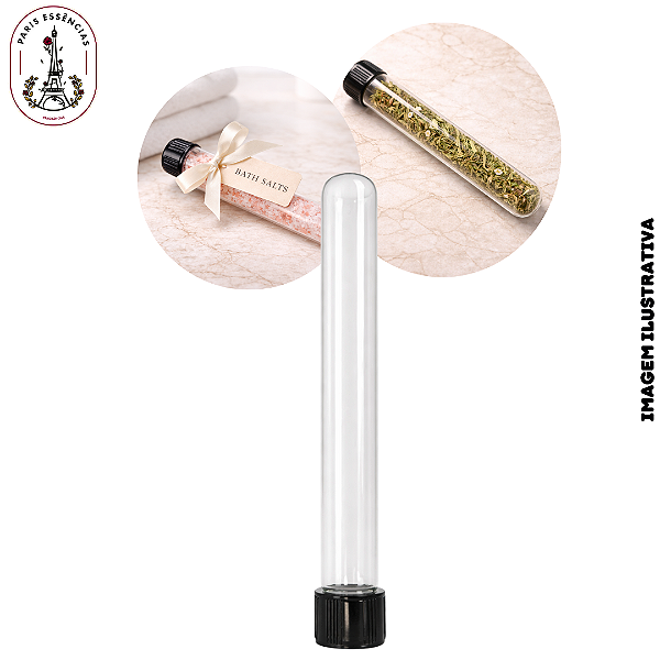 Tubo de Ensaio Liso c/Rosca e Tampa 30ml - (UN)