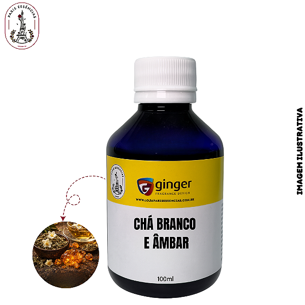 Essência Chá Branco e Âmbar Ginger - 100ml