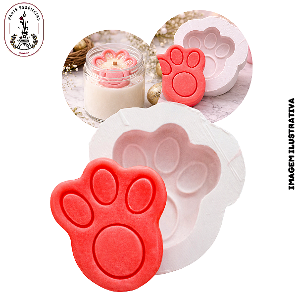 Molde De Silicone Pata de Coelho - 1 Cavidade (UN)