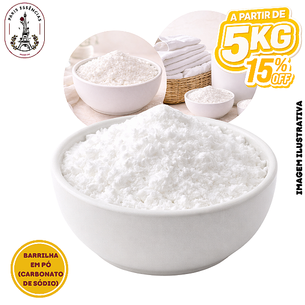 A Partir de 5kg de Barrilha em Pó (Carbonato de Sódio) - 15% OFF