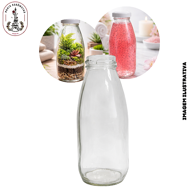 Garrafa de Vidro 300ml - Rosca 38mm (UN)
