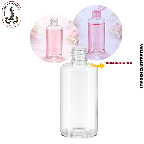 Frasco Pet Oval 60ml - Rosca 18/410 (UN)