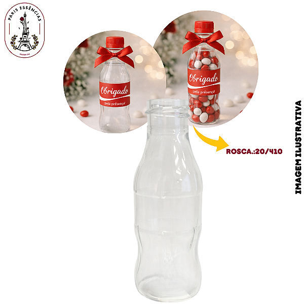 Frasco Pet Coquinha Cristal 50ml - Rosca 20/410 (UN)