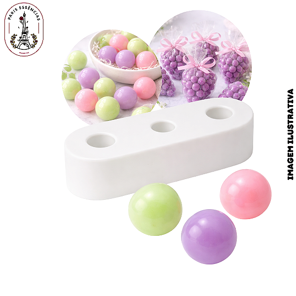 Molde Silicone Uva 3 Cavidade Pequena - (UN)