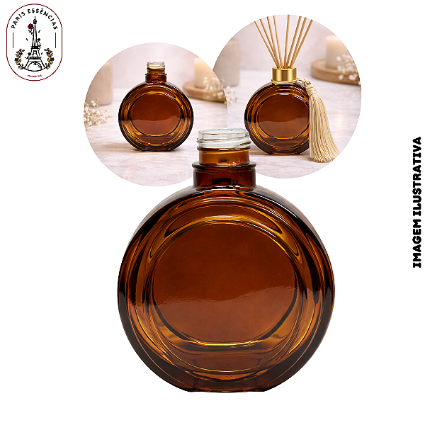 Vidro Lunaire 200ml Âmbar - Rosca 28/410 (UN)