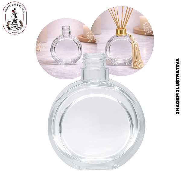 Vidro Lunaire 200ml Cristal - Rosca 28/410 (UN)