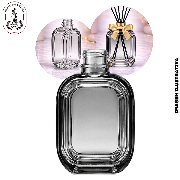 Vidro Amber 200ml Fumê - Rosca 28/410 (UN)