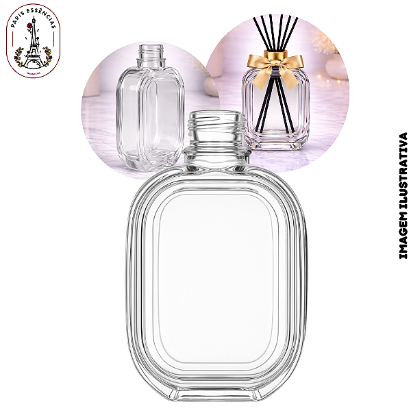 Vidro Amber 200ml Cristal - Rosca 28/410 (UN)