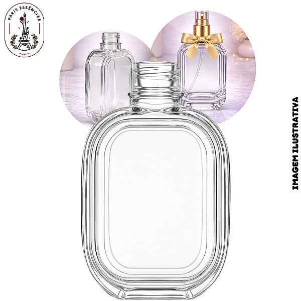 Vidro Amber 300ml Cristal - Rosca 28/410 (UN)