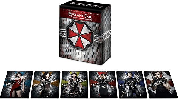 Resident Evil - Coleção 6 Filmes - Edição Limitada (4K UHD + Blu-ray, 2002-2016) Dublado Legendado