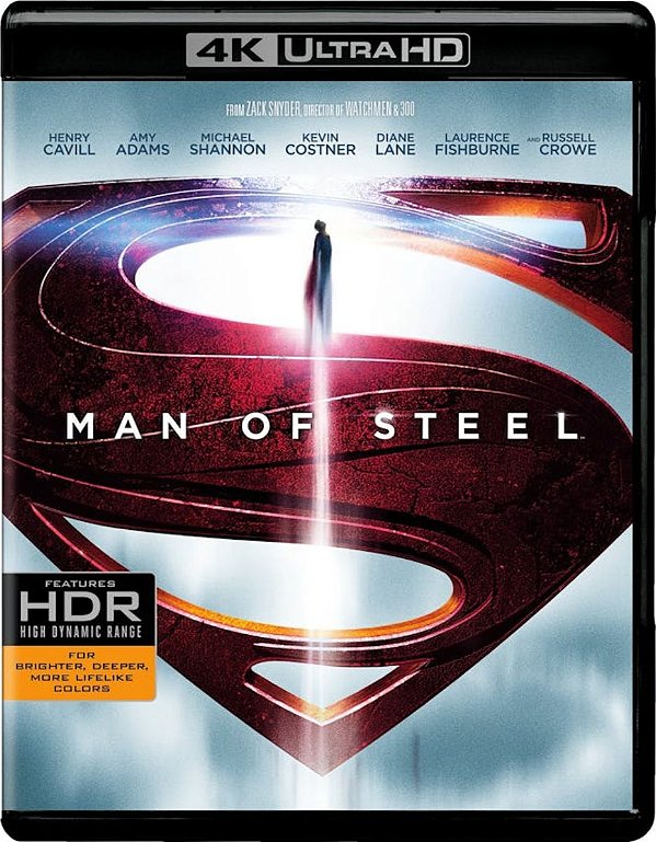 O Homem de Aço (4K UHD + Blu-ray, 2013) Dublado Legendado
