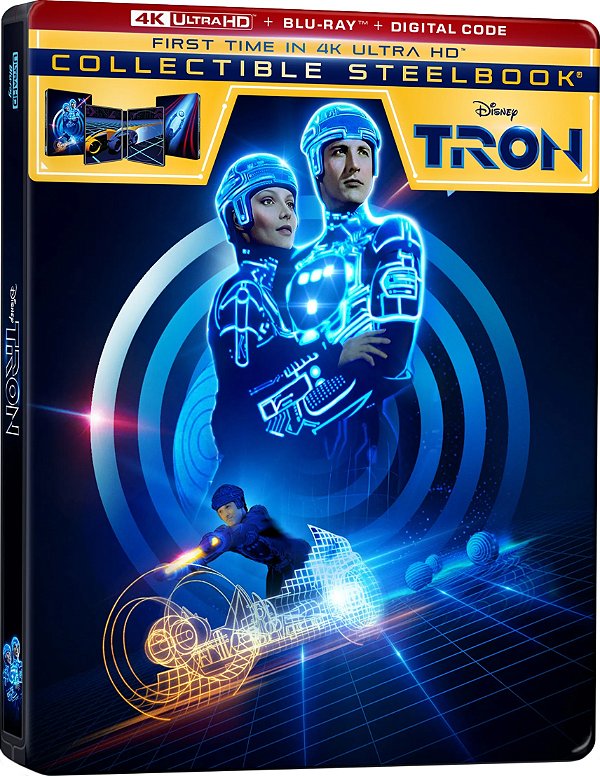 Tron: Uma Odisseia Eletrônica - Steelbook [4K UHD + Blu-ray, 1982] - Pré-venda