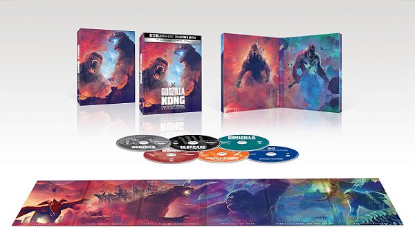 Godzilla/Kong Monsterverse: Coleção 5 Filmes - Edição Limitada de Colecionador (4K UHD, 2014-2024)