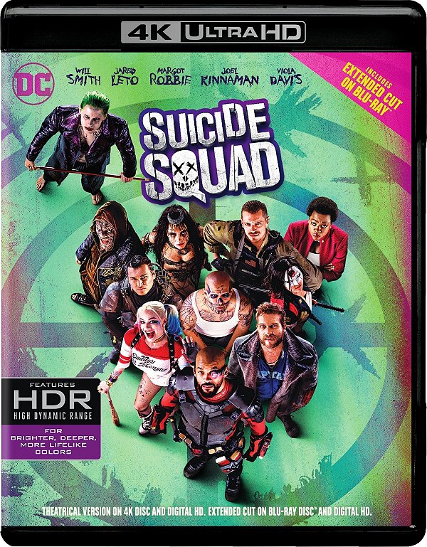 Esquadrão Suicida (4K UHD + Blu-ray, 2016) Dublado Legendado