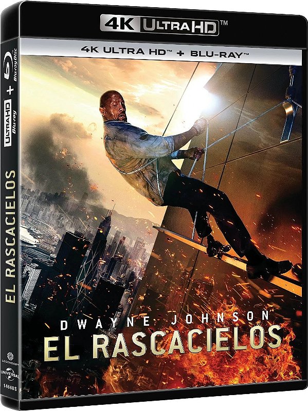 Arranha-Céu - Coragem sem Limite (4K UHD + Blu-ray, 2018) Dublado Legendado #raro
