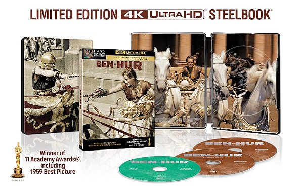 Ben Hur - Steelbook [4K UHD + Blu-ray, 1959] - Pré-venda