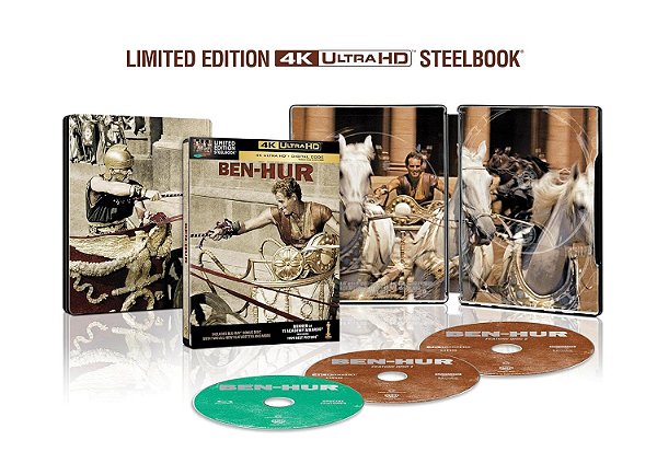 Ben Hur - Steelbook [4K UHD, 1959] - Pré-venda