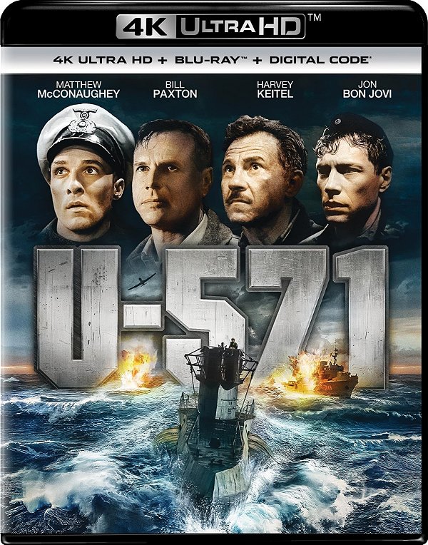 U-571: A Batalha do Atlântico [4K UHD + Blu-ray, 2000] - Pré-venda