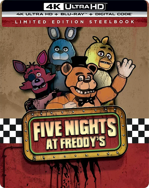 Five Nights at Freddy's - O Pesadelo Sem Fim - Steelbook [4K UHD + Blu-ray, 2023] - Pré-venda