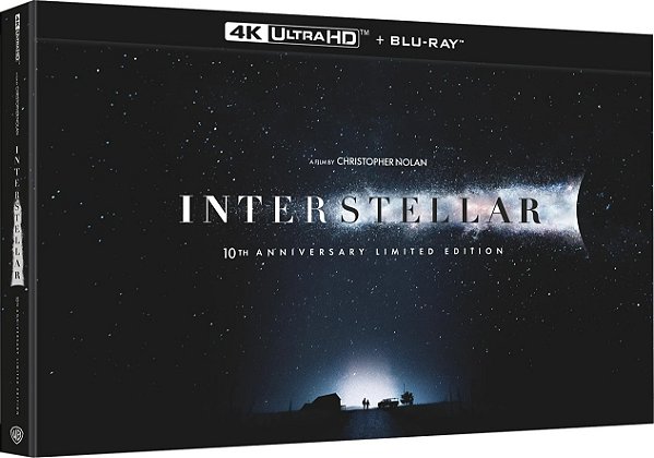 Interestelar - Edição Especial Limitada de 10º Aniversário (4K UHD + Blu-ray + Blu-ray Bônus, 2014) Dublado Legendado