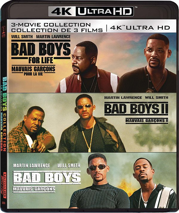 Bad Boys - Coleção 3 Filmes (4K UHD, 1995-2020) Dublado Legendado