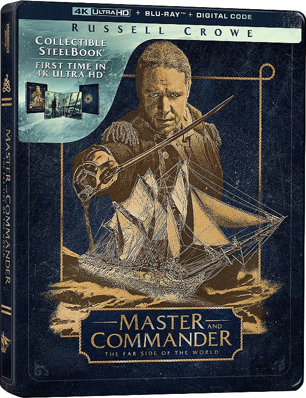Mestre dos Mares: O Lado Mais Distante do Mundo - Steelbook (4K UHD + Blu-ray, 2003)