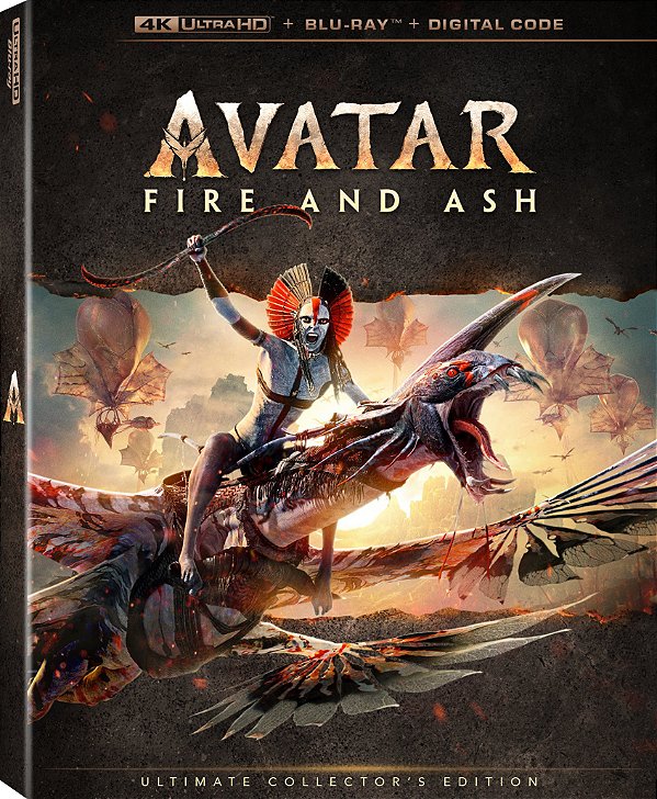 Avatar: Fogo e Cinzas [4K UHD + Blu-ray, 2025] - Pré-venda
