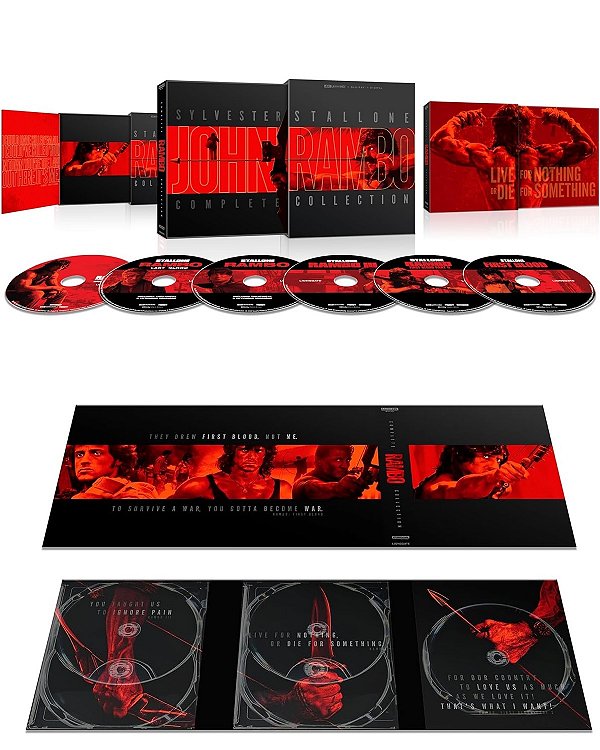Rambo - Coleção 5 Filmes [4K UHD, 1982-2019] - Pré-venda