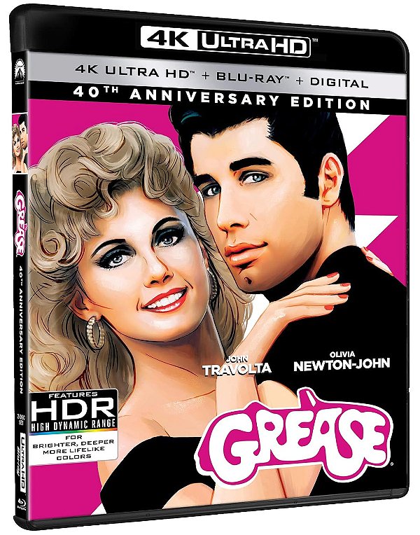 Grease: Nos Tempos da Brilhantina (4K UHD + Blu-ray Remasterizado, 1978) Dublado Legendado