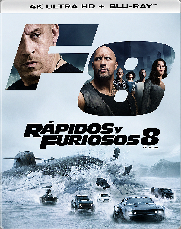 Velozes e Furiosos 8 (4K UHD + Blu-ray, 2017) Dublado Legendado #raro