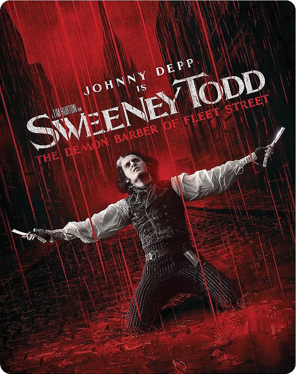 Sweeney Todd: O Barbeiro Demoníaco da Rua Fleet - Steelbook [4K UHD + Blu-ray, 2007] - Pré-venda